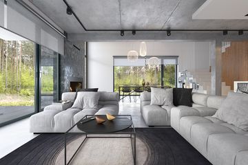  Projekt domu Idealny 1 (WAW1136) - projekt domu parterowego z poddaszem - Zdjęcie 6