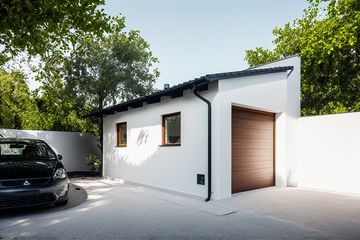  Projekt garażu G390 - Budynek garażowy (PRA1415) - projekt garażu parterowego - Zdjęcie 1