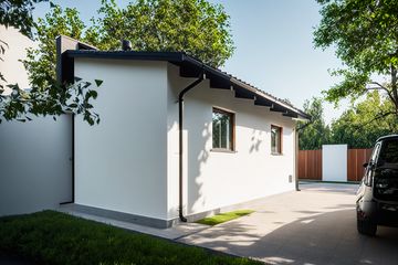  Projekt garażu G390 - Budynek garażowy (PRA1415) - projekt garażu parterowego - Zdjęcie 2