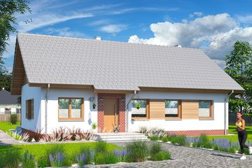  Projekt domu Tamina 4 (WOE1158) - projekt domu parterowego - Zdjęcie 1