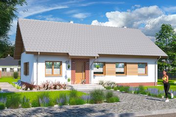  Projekt domu Tamina 4 (WOE1158) - projekt domu parterowego - Zdjęcie 1