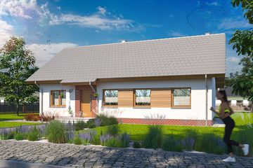  Projekt domu Tamina 4 (WOE1158) - projekt domu parterowego - Zdjęcie 2