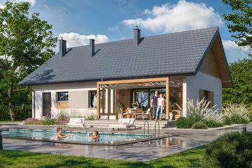  Projekt domu Tamina 4 (WOE1158) - projekt domu parterowego - Zdjęcie 3