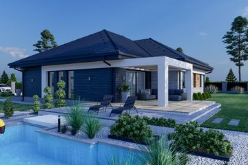  Projekt domu Sej-pro 060/2 energo (ELW1040) - projekt domu parterowego - Zdjęcie 1