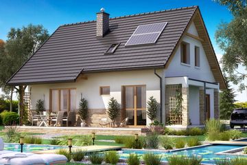  Projekt domu BW-49 wariant 12 bez garażu (JGC1233) - projekt domu parterowego z poddaszem - Zdjęcie 2