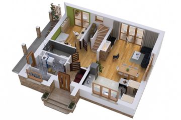  Projekt domu BW-49 wariant 12 bez garażu (JGC1233) - projekt domu parterowego z poddaszem - Zdjęcie 3