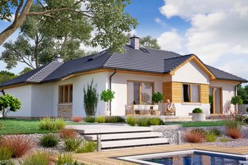  Projekt domu BW-16 wariant 2 (JGC1234) - projekt domu parterowego - Zdjęcie 2