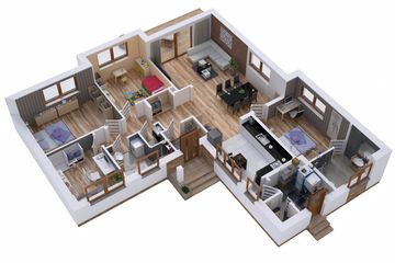  Projekt domu BW-16 wariant 1 z garażem lub bez (JGC1235) - projekt domu parterowego - Zdjęcie 3