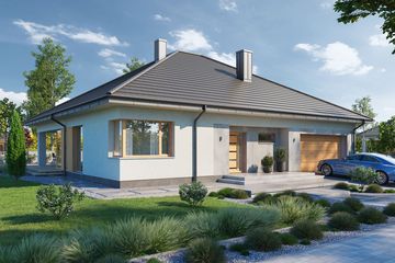  Projekt domu Domena 131 B (WRW1348) - projekt domu parterowego - Zdjęcie 2