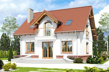  Projekt domu Dla Ciebie 5 bez garażu [B1] (WRF2088) - projekt domu parterowego z poddaszem - Zdjęcie 4