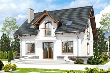  Projekt domu Dla Ciebie 5 bez garażu [B1] (WRF2088) - projekt domu parterowego z poddaszem - Zdjęcie 6