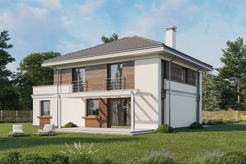  Projekt domu Tytan 3 wariant C (WAH2005) - projekt domu z pełnym piętrem - Zdjęcie 2