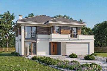  Projekt domu Tytan 3 wariant C (WAH2005) - projekt domu z pełnym piętrem - Zdjęcie 3