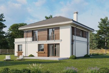  Projekt domu Tytan 3 wariant C (WAH2005) - projekt domu z pełnym piętrem - Zdjęcie 4