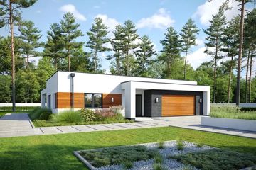  Projekt domu Odpowiedni D66 wariant I (WWB1087) - projekt domu parterowego - Zdjęcie 3