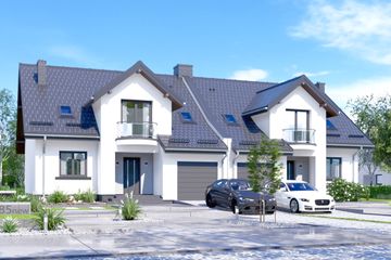  Projekt domu APS 185 NEW (LUA1497) - projekt domu parterowego z poddaszem - Zdjęcie 1
