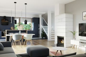  Projekt domu E-258 (WAX1176) - projekt domu parterowego z poddaszem - Zdjęcie 6