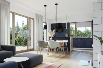  Projekt domu E-258 (WAX1176) - projekt domu parterowego z poddaszem - Zdjęcie 9