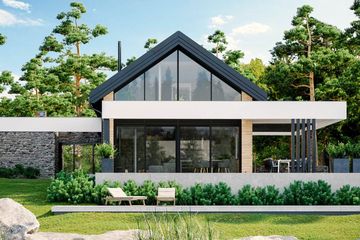  Projekt domu HomeKoncept 66 G2 (KRX1132) - projekt domu parterowego z poddaszem - Zdjęcie 1