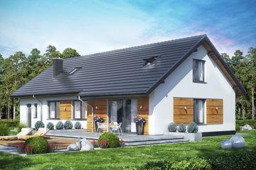  Projekt domu Terrier Max z garażem (WRL1062) - projekt domu parterowego - Zdjęcie 2