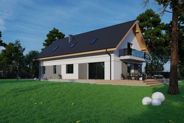  Projekt domu Sej-pro 050 energo (ELW1043) - projekt domu parterowego z poddaszem - Zdjęcie 4