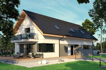  Projekt domu Sej-pro 050 energo (ELW1043) - projekt domu parterowego z poddaszem - Zdjęcie 1