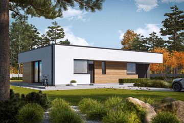  Projekt domu Mini 1 G1 modern plus energo plus (WRC2838) - projekt domu parterowego - Zdjęcie 1