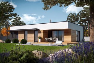  Projekt domu Mini 1 G1 modern plus energo plus (WRC2838) - projekt domu parterowego - Zdjęcie 2