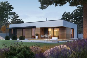  Projekt domu Mini 1 G1 modern plus energo plus (WRC2838) - projekt domu parterowego - Zdjęcie 4