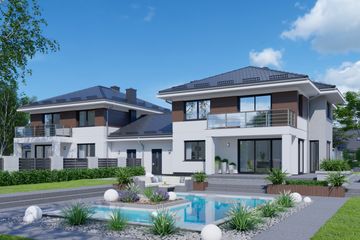  Projekt domu APS 276 dwulokalowy (LUA1498) - projekt domu z pełnym piętrem - Zdjęcie 2