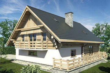  Projekt domu L-138 (SLU1002) - projekt domu parterowego z poddaszem - Zdjęcie 3