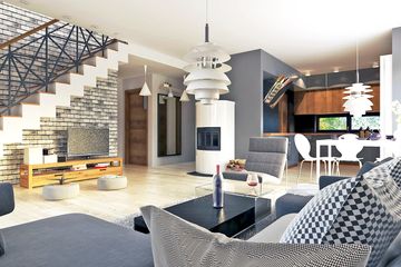  Projekt domu Nowalia z garażem 1-st. [A1] (WRF2089) - projekt domu parterowego z poddaszem - Zdjęcie 5