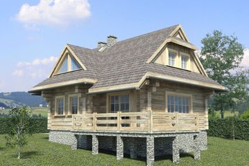  Projekt domu L-211 z piwnicą (SLU1005) - projekt domu parterowego z poddaszem - Zdjęcie 3