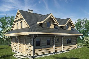  Projekt domu L-226 (SLU1007) - projekt domu parterowego z poddaszem - Zdjęcie 3