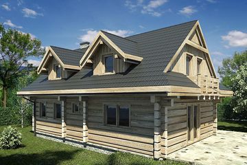  Projekt domu L-226 (SLU1007) - projekt domu parterowego z poddaszem - Zdjęcie 4