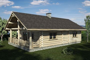  Projekt domu L-240 (SLU1009) - projekt domu parterowego z poddaszem - Zdjęcie 4