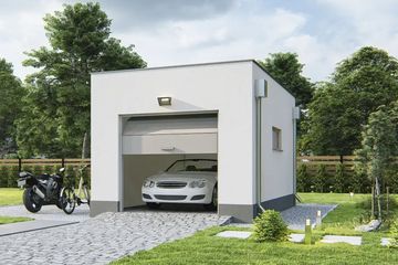  Projekt garażu G1E (WRD2920) - projekt garażu parterowego - Zdjęcie 1