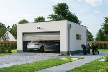  Projekt garażu g2e plus (WRD2924) - projekt garażu parterowego - Zdjęcie 1