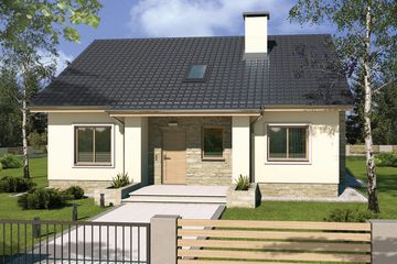  Projekt domu Małgosia a eko (WRD2915) - projekt domu parterowego - Zdjęcie 1