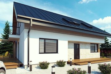  Projekt domu uA138 (WCB1206) - projekt domu parterowego z poddaszem - Zdjęcie 2