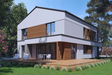  Projekt domu uA147 (WCB1207) - projekt domu z pełnym piętrem - Zdjęcie 2