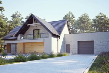  Projekt domu uA163 (WCB1209) - projekt domu parterowego z poddaszem - Zdjęcie 4