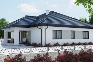  Projekt domu uA141 (WCB1216) - projekt domu parterowego - Zdjęcie 2