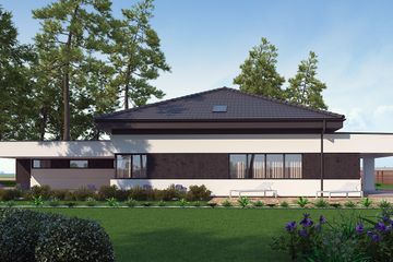  Projekt domu uA142 (WCB1217) - projekt domu parterowego - Zdjęcie 1