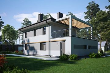  Projekt domu uA146 (WCB1218) - projekt domu z pełnym piętrem - Zdjęcie 2