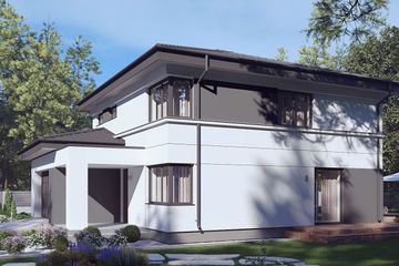  Projekt domu uA155 (WCB1219) - projekt domu z pełnym piętrem - Zdjęcie 3