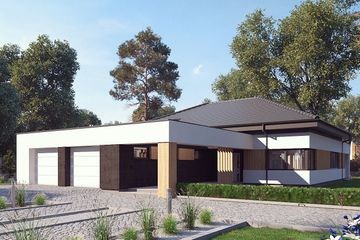  Projekt domu uA142v1 (WCB1220) - projekt domu parterowego - Zdjęcie 2