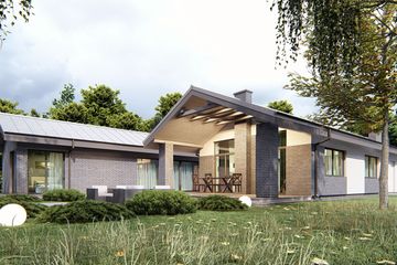  Projekt domu uA153 (WCB1222) - projekt domu parterowego - Zdjęcie 2