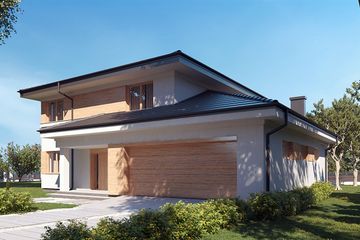  Projekt domu uA159 (WCB1223) - projekt domu z pełnym piętrem - Zdjęcie 3