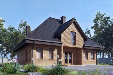  Projekt domu uA162 (WCB1224) - projekt domu parterowego z poddaszem - Zdjęcie 2